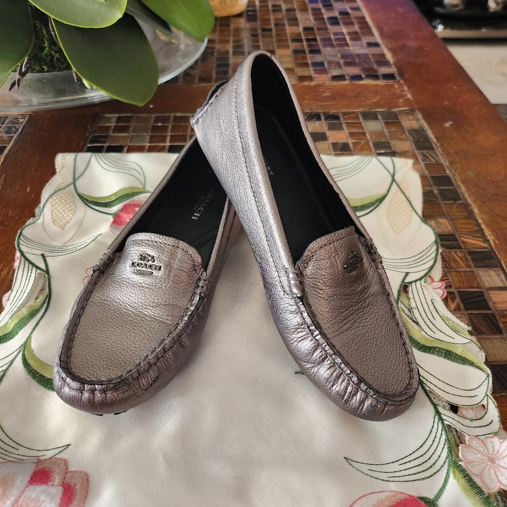 Coach Metallic Loafers